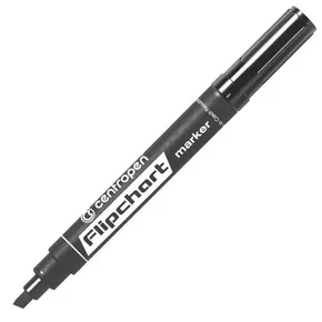 Centropen, flipchart markier 8560, čierny, 10ks, 1-4,6mm, neprepíja sa cez papier, cena za 1ks
